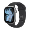 Apple Watch Series 11 46mm Aluminum Space Gray Case Black Sport Band S/M
