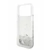 Guess для iPhone 17 Pro Max чехол Liquid Glitter Charms Hard Silver