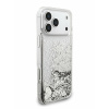 Guess для iPhone 17 Pro Max чехол Liquid Glitter Charms Hard Silver
