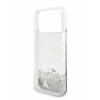 Guess для iPhone 17 Pro Max чехол Liquid Glitter Charms Hard Silver