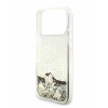 Guess для iPhone 17 Pro Max чехол Liquid Glitter Charms Hard Gold