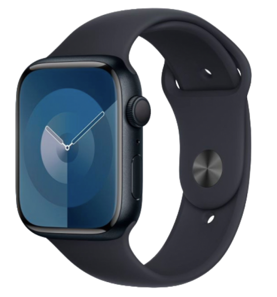 Apple Watch Series 9 45mm Midnight Aluminum Case Midnight Sport Band