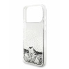 Guess для iPhone 17 Pro Max чехол Liquid Glitter Charms Hard Silver